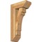 Ekena Millwork Merced Slat Rough Sawn Bracket w/ Offset Brace, Western Red Cedar, 6"W x 14"D x 26"H BKT0604X14X26MRC06RWR - alternate 1